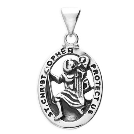 Pendant 24/253 St Christopher with Chain