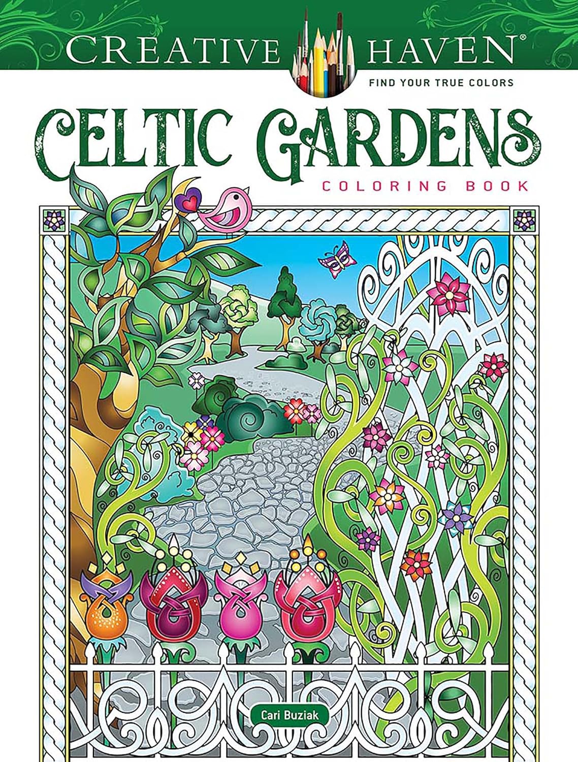 Celtic Gardens Colouring Book