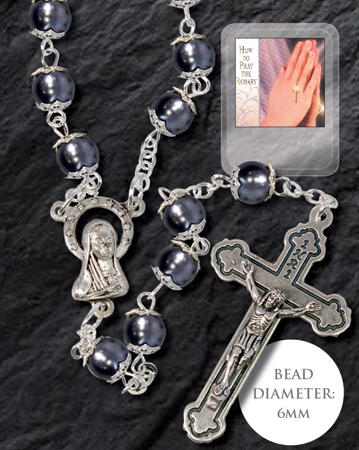 Rosary 6269/HEM Hematite