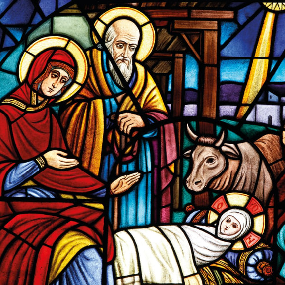 Card Christmas BHEX181 Nativity PK 8
