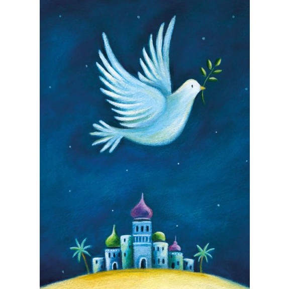 Card Christmas MAB x 816 Dove Pack 8
