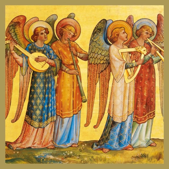 Card Christmas CMH x405 Angel Musicians Pack 5