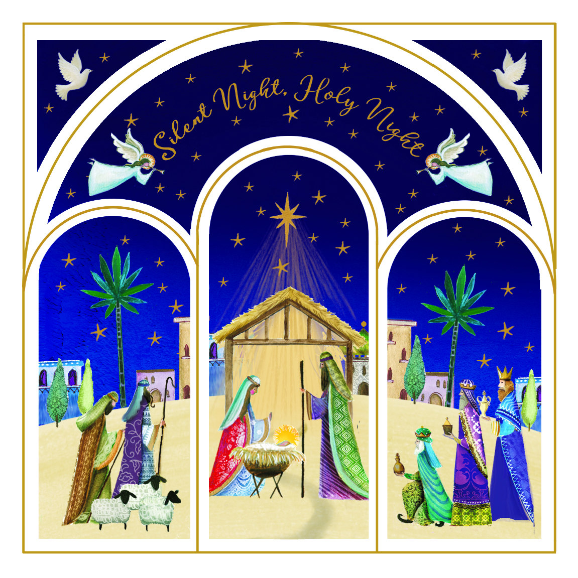 Card Christmas TF230 The Story of Christmas Pack 10
