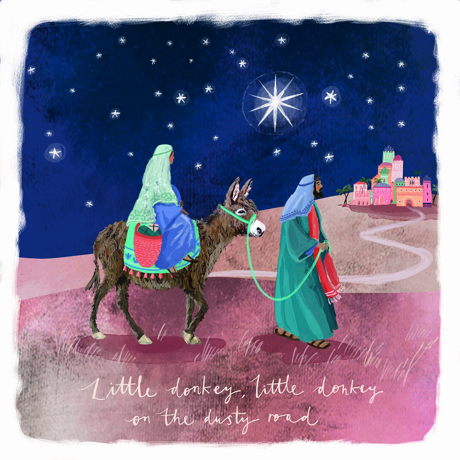 Card Christmas 44935 Little Donkey Pack 10