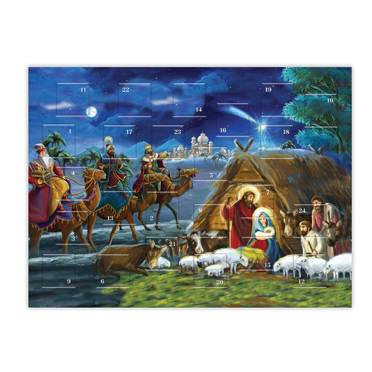 Advent Calendar J5177 Traditional Nativity