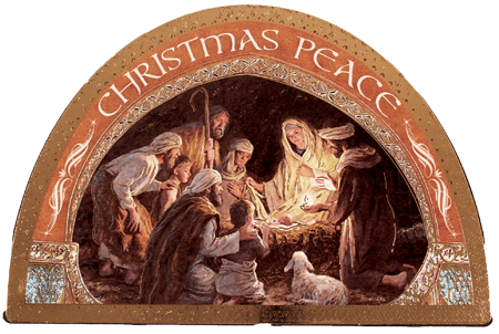 Icon 89189 Plaque Nativity Gold Foil Highlights