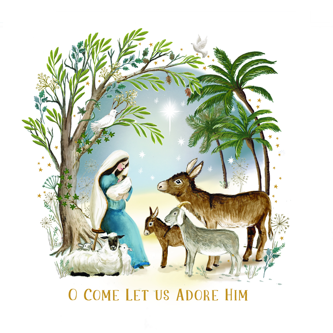 Card Christmas TF243 Adore Him pack 10