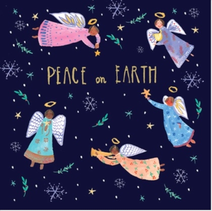 Card Christmas PRC109 Peace on Earth Angels 10 Pack