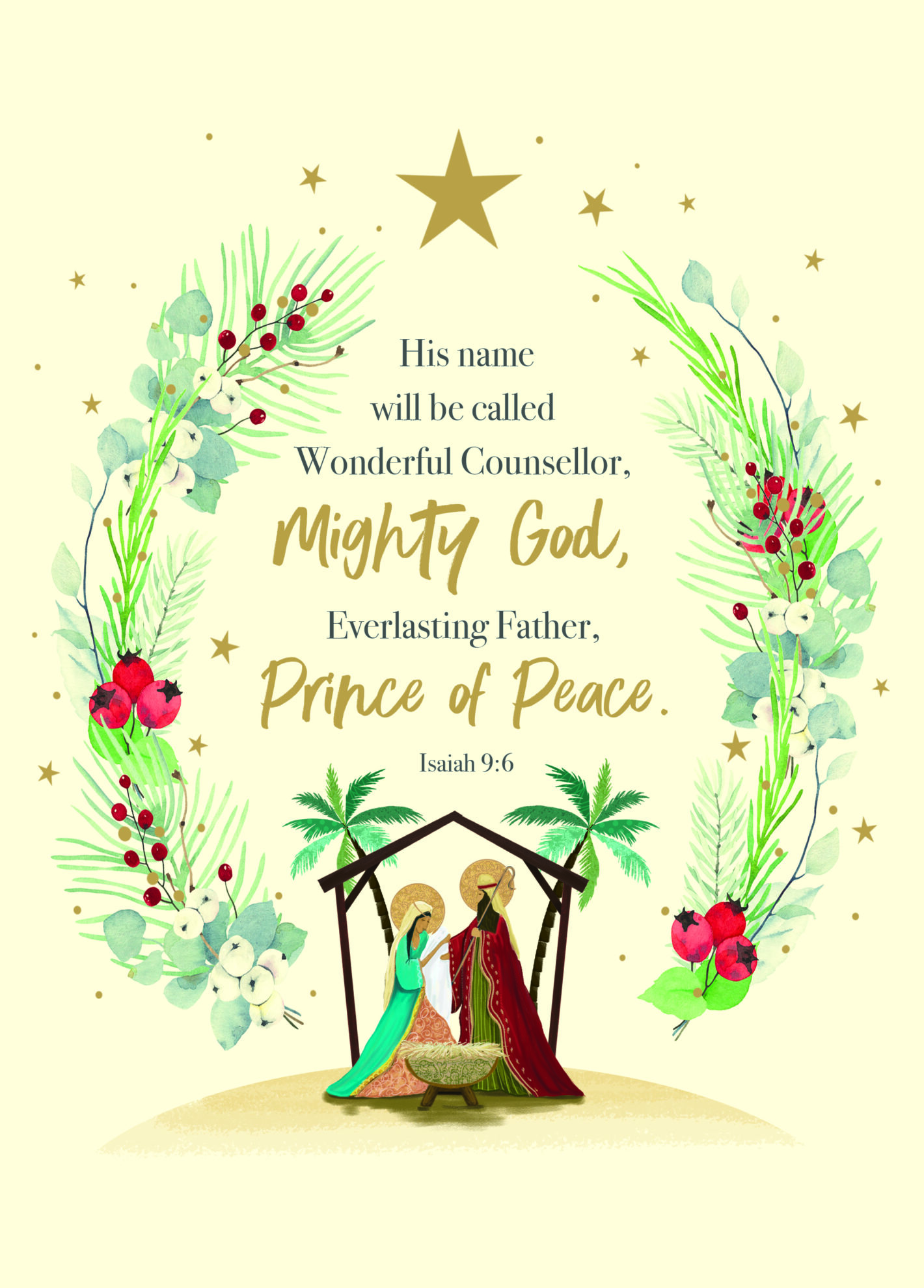 Card 44505 Christmas Prince of Peace Pack 10