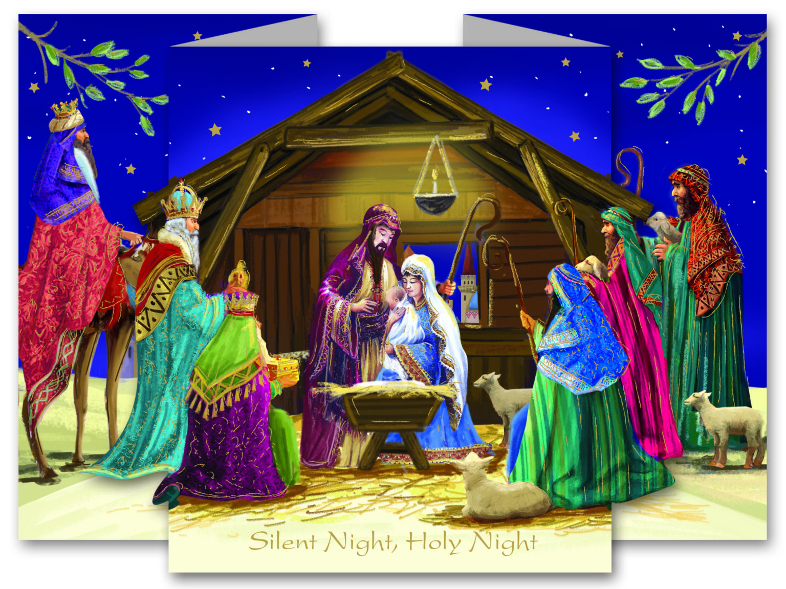 Card Christmas TLM 43835 Silent Night Pack 10
