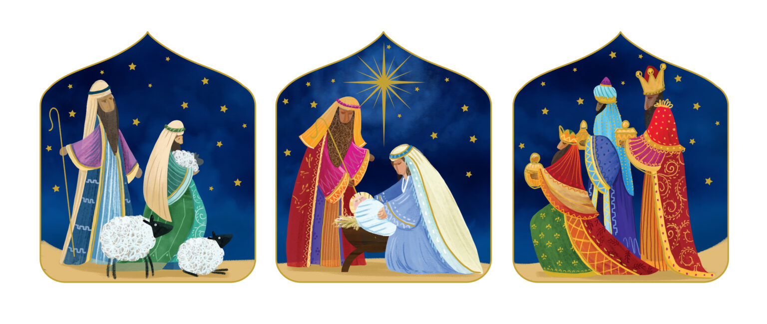 Card Christmas 44076 Newborn King