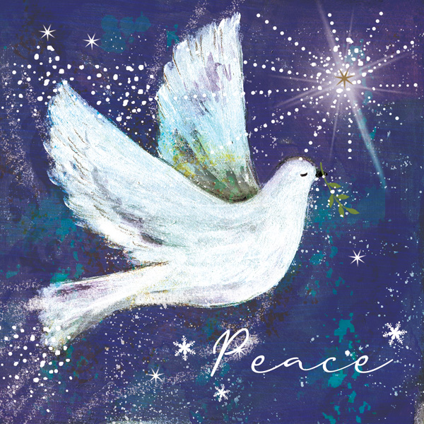 Card Christmas PRC129 Dove Pack of 10