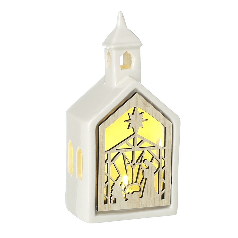 Nativity XSS012 Light Up Church Cut Out
