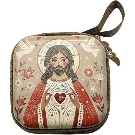 Rosary Purse 20/285 Jesus Zipped