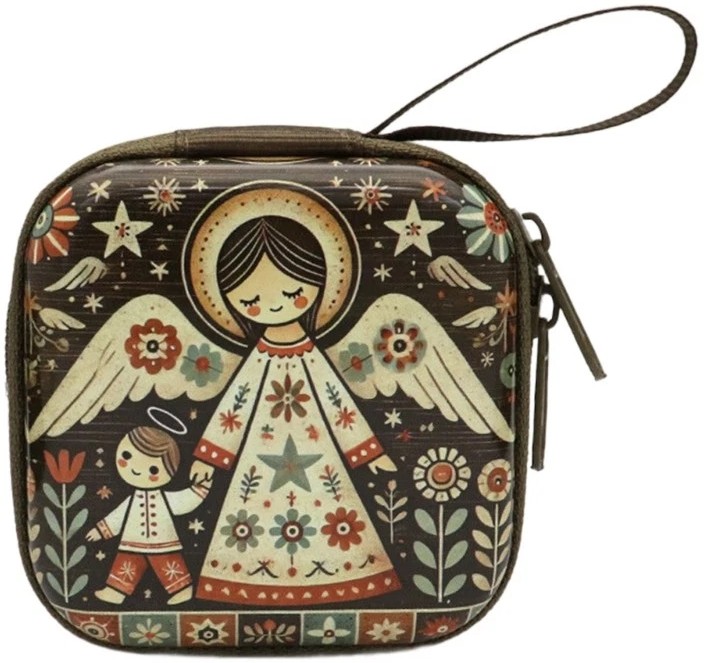 Rosary Purse 20/285 Guardian Angel Zipped