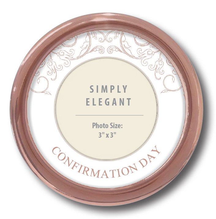 Frame F46622 Confirmation Rose Gold Finish Round