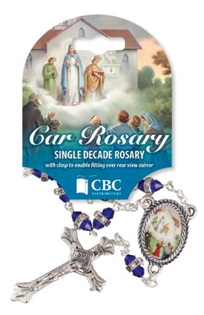 Car Rosary 63938/KNOCK Blue