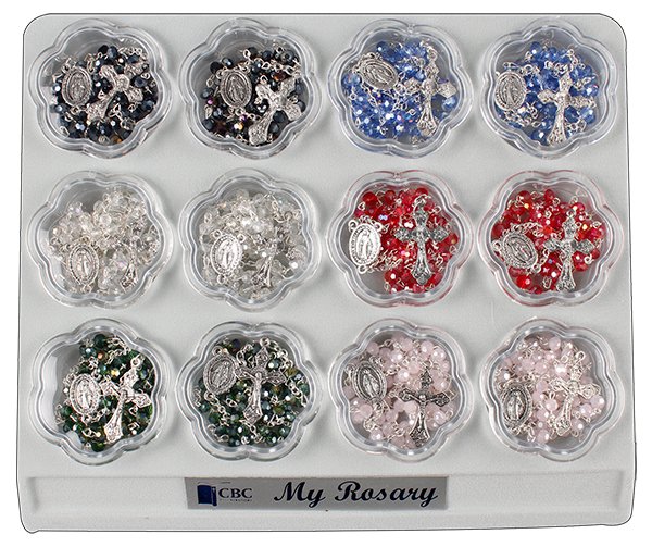 Rosary 63370 Assorted Glass