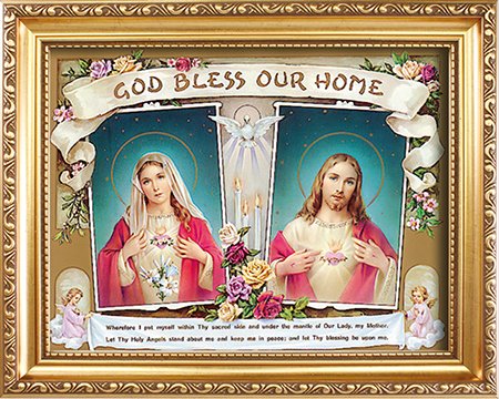 Framed Picture 83301 Double Heart