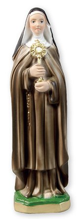 Statue 5555 St Clare Plaster
