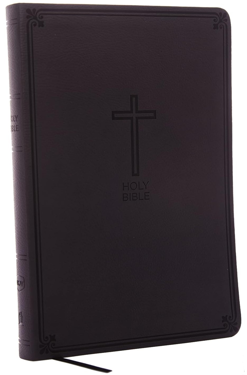 Bible NKJV, Value Thinline Bible, Large Print, Charcoal Leathersoft, Red Letter, Comfort Print New King James Version