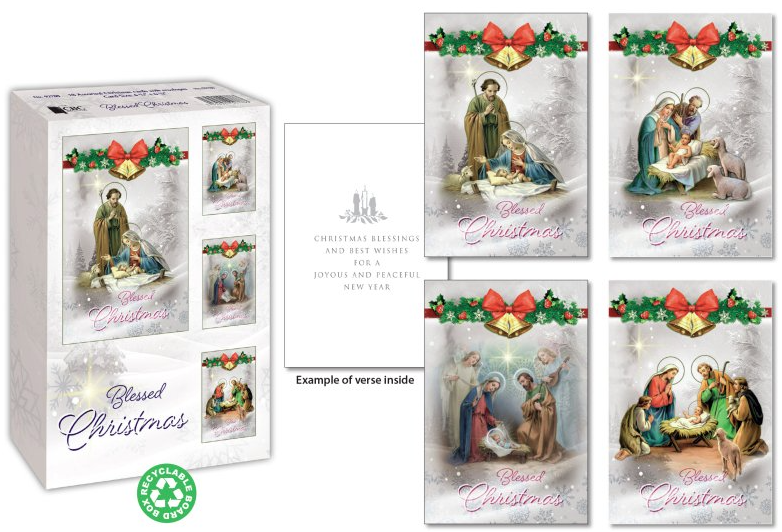 Card 92788 Blessed Christmas 18/Box