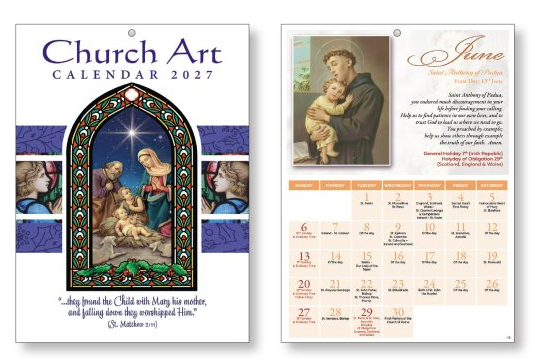 Calendar 9673 Church Art 2026