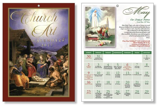 Calendar 9672 Church Art 2026