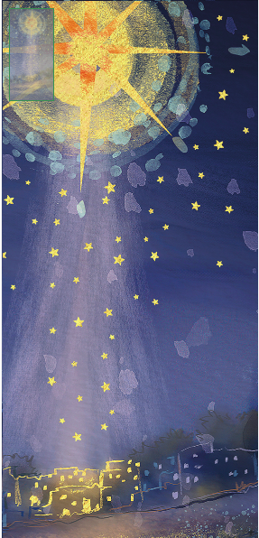 Card Christmas 45522 Shining Star