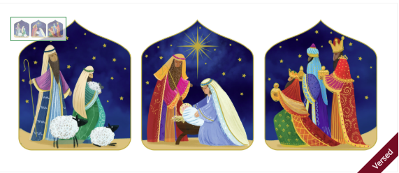 Card Christmas 44076 Newborn King