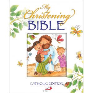 Christening Bible White