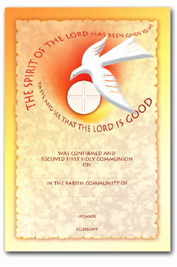 Communion & Confirmation - Certificate No. 1 - pack of 25