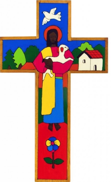 Traditional Good Shepherd Cross 25cm