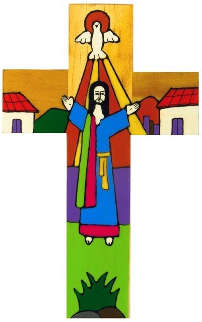 Risen Christ Cross 15cm