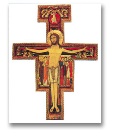 Crucifix of St Francis - large print